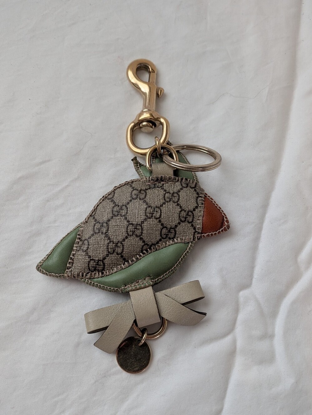 GUCCI Micro GG Papagallo Parrot Charm - Picture 2 of 10